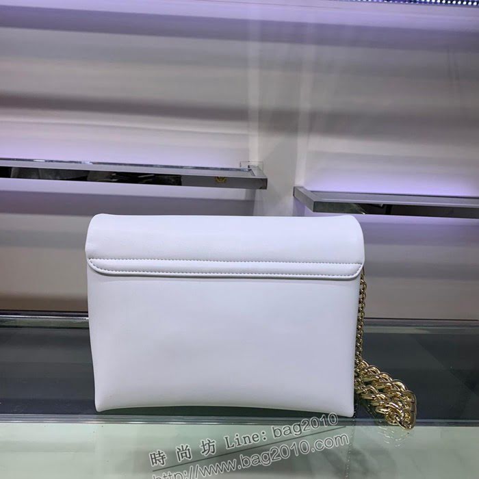 VERSACE女包 範思哲專櫃新款斜挎包 美杜莎頭像 平紋牛皮 女款鏈條挎包 320555  bfd1009